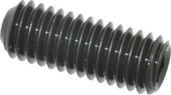 Unbrako - 3/8-16 UNC, 1" OAL, Cup Point Set Screw - Grade 8 Alloy Steel, 3/16" Key - Americas Industrial Supply