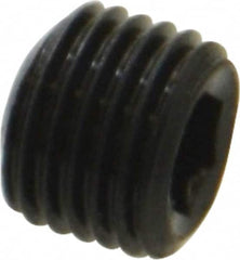 Unbrako - 3/8-24 UNF, 5/16" OAL, Cup Point Set Screw - Grade 8 Alloy Steel, 3/16" Key - Americas Industrial Supply