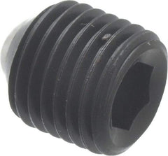 Unbrako - 3/8-24 UNF, 3/8" OAL, Cup Point Set Screw - Grade 8 Alloy Steel, 3/16" Key - Americas Industrial Supply