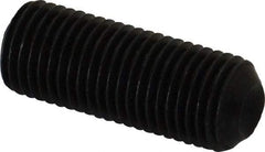 Unbrako - 3/8-24 UNF, 1" OAL, Cup Point Set Screw - Grade 8 Alloy Steel, 3/16" Key - Americas Industrial Supply