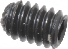 Unbrako - #5-40 UNC, 3/16" OAL, Knurled Cup Point Set Screw - Grade 8 Alloy Steel, 1/16" Key - Americas Industrial Supply