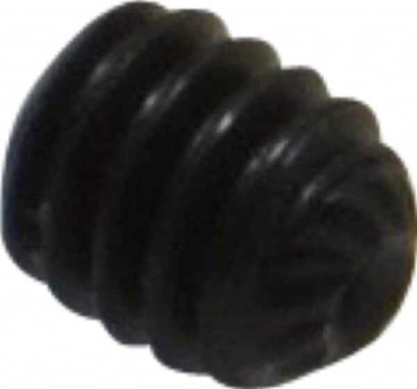 Unbrako - #8-32 UNC, 3/16" OAL, Knurled Cup Point Set Screw - Grade 8 Alloy Steel, 5/64" Key - Americas Industrial Supply