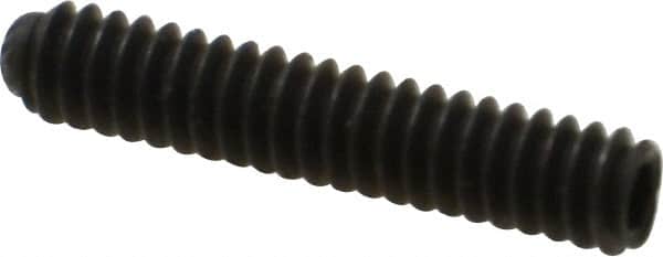 Unbrako - #10-24 UNC, 1" OAL, Knurled Cup Point Set Screw - Grade 8 Alloy Steel, 3/32" Key - Americas Industrial Supply
