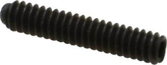 Unbrako - #10-24 UNC, 1" OAL, Knurled Cup Point Set Screw - Grade 8 Alloy Steel, 3/32" Key - Americas Industrial Supply
