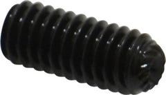 Unbrako - 5/16-18 UNC, 3/4" OAL, Knurled Cup Point Set Screw - Grade 8 Alloy Steel, 5/32" Key - Americas Industrial Supply