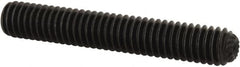 Unbrako - 5/16-18 UNC, 2" OAL, Knurled Cup Point Set Screw - Grade 8 Alloy Steel, 5/32" Key - Americas Industrial Supply
