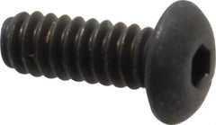 Unbrako - #6-32 UNC Hex Socket Drive, Button Screw - Alloy Steel, Black Oxide Finish, 3/8" Length Under Head - Americas Industrial Supply