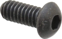 Unbrako - 1/4-20 UNC Hex Socket Drive, Button Screw - Alloy Steel, Black Oxide Finish, 5/8" Length Under Head - Americas Industrial Supply