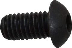 Unbrako - 3/8-16 UNC Hex Socket Drive, Button Screw - Alloy Steel, Black Oxide Finish, 3/4" Length Under Head - Americas Industrial Supply