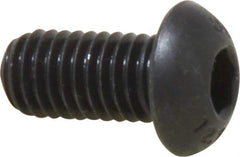 Unbrako - M8x1.25 Metric Coarse Hex Socket Drive, Button Screw - Alloy Steel, Black Oxide Finish, 16mm Length Under Head - Americas Industrial Supply