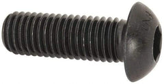 Unbrako - M12x1.75 Metric Coarse Hex Socket Drive, Button Screw - Alloy Steel, Black Oxide Finish, 35mm Length Under Head - Americas Industrial Supply