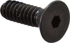 Unbrako - #4-40 UNC Hex Socket Drive, 82° Flat Screw - Alloy Steel, Black Oxide Finish, 3/8" OAL - Americas Industrial Supply
