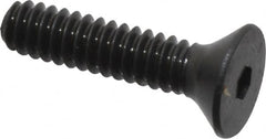 Unbrako - #4-40 UNC Hex Socket Drive, 82° Flat Screw - Alloy Steel, Black Oxide Finish, 1/2" OAL - Americas Industrial Supply