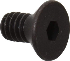 Unbrako - #5-40 UNC Hex Socket Drive, 82° Flat Screw - Alloy Steel, Black Oxide Finish, 1/4" OAL - Americas Industrial Supply