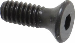 Unbrako - #5-40 UNC Hex Socket Drive, 82° Flat Screw - Alloy Steel, Black Oxide Finish, 3/8" OAL - Americas Industrial Supply