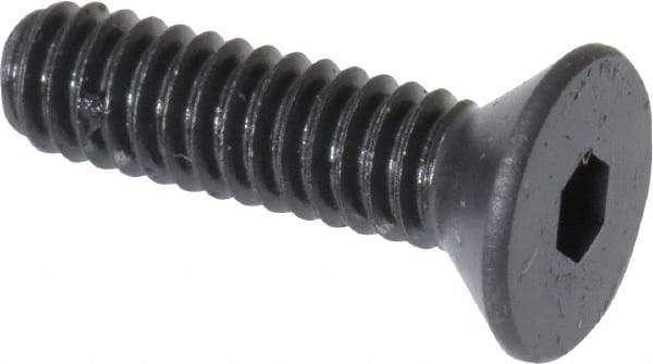 Unbrako - #5-40 UNC Hex Socket Drive, 82° Flat Screw - Alloy Steel, Black Oxide Finish, 1/2" OAL - Americas Industrial Supply