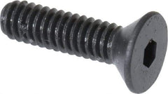 Unbrako - #5-40 UNC Hex Socket Drive, 82° Flat Screw - Alloy Steel, Black Oxide Finish, 1/2" OAL - Americas Industrial Supply