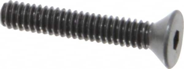 Unbrako - #5-40 UNC Hex Socket Drive, 82° Flat Screw - Alloy Steel, Black Oxide Finish, 3/4" OAL - Americas Industrial Supply
