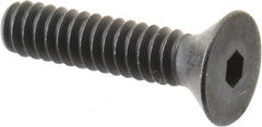 Unbrako - #6-32 UNC Hex Socket Drive, 82° Flat Screw - Alloy Steel, Black Oxide Finish, 5/8" OAL - Americas Industrial Supply
