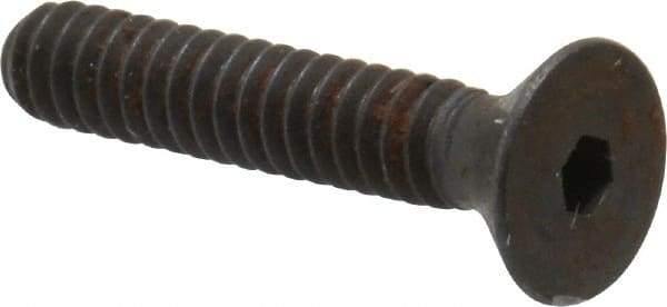 Unbrako - #6-32 UNC Hex Socket Drive, 82° Flat Screw - Alloy Steel, Black Oxide Finish, 3/4" OAL - Americas Industrial Supply