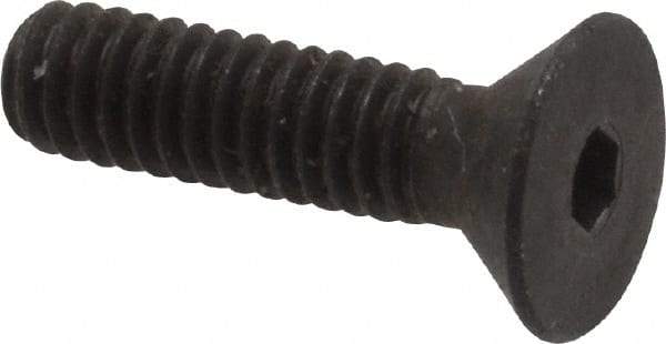 Unbrako - #8-32 UNC Hex Socket Drive, 82° Flat Screw - Alloy Steel, Black Oxide Finish, 5/8" OAL - Americas Industrial Supply