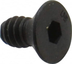 Unbrako - #10-24 UNC Hex Socket Drive, 82° Flat Screw - Alloy Steel, Black Oxide Finish, 3/8" OAL - Americas Industrial Supply