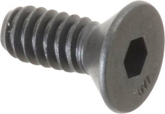 Unbrako - #10-24 UNC Hex Socket Drive, 82° Flat Screw - Alloy Steel, Black Oxide Finish, 1/2" OAL - Americas Industrial Supply