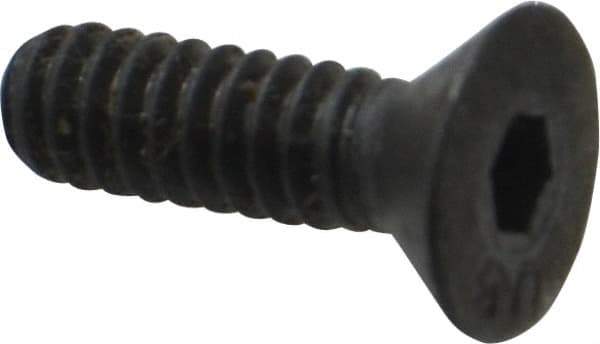Unbrako - #10-24 UNC Hex Socket Drive, 82° Flat Screw - Alloy Steel, Black Oxide Finish, 5/8" OAL - Americas Industrial Supply