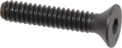 Unbrako - #10-24 UNC Hex Socket Drive, 82° Flat Screw - Alloy Steel, Black Oxide Finish, 1" OAL - Americas Industrial Supply