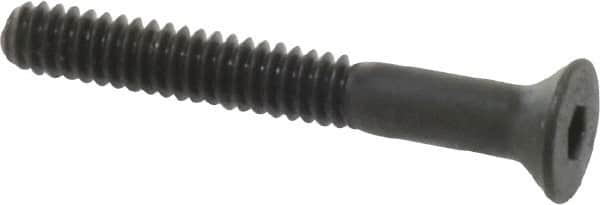 Unbrako - #10-24 UNC Hex Socket Drive, 82° Flat Screw - Alloy Steel, Black Oxide Finish, 1-1/2" OAL - Americas Industrial Supply