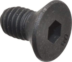 Unbrako - #10-32 UNF Hex Socket Drive, 82° Flat Screw - Alloy Steel, Black Oxide Finish, 3/8" OAL - Americas Industrial Supply