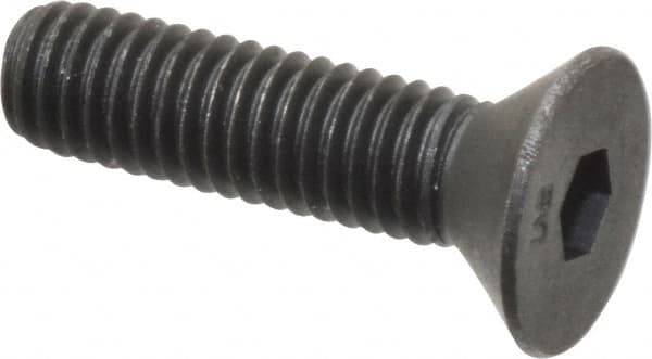 Unbrako - #10-32 UNF Hex Socket Drive, 82° Flat Screw - Alloy Steel, Black Oxide Finish, 3/4" OAL - Americas Industrial Supply