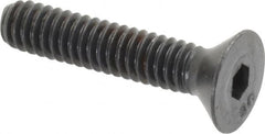 Unbrako - 1/4-20 UNC Hex Socket Drive, 82° Flat Screw - Alloy Steel, Black Oxide Finish, 1-1/4" OAL - Americas Industrial Supply
