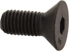 Unbrako - 1/4-28 UNF Hex Socket Drive, 82° Flat Screw - Alloy Steel, Black Oxide Finish, 5/8" OAL - Americas Industrial Supply