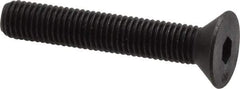 Unbrako - 1/4-28 UNF Hex Socket Drive, 82° Flat Screw - Alloy Steel, Black Oxide Finish, 1-1/2" OAL - Americas Industrial Supply
