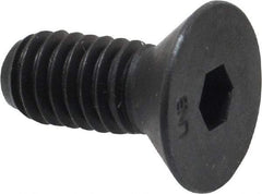 Unbrako - 5/16-18 UNC Hex Socket Drive, 82° Flat Screw - Alloy Steel, Black Oxide Finish, 3/4" OAL - Americas Industrial Supply