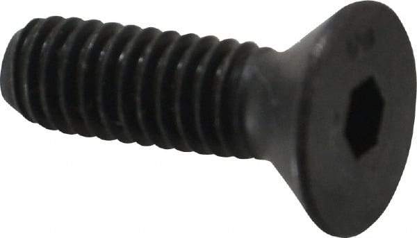 Unbrako - 5/16-18 UNC Hex Socket Drive, 82° Flat Screw - Alloy Steel, Black Oxide Finish, 1" OAL - Americas Industrial Supply
