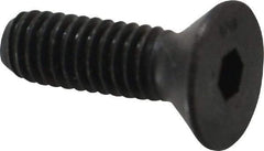 Unbrako - 5/16-18 UNC Hex Socket Drive, 82° Flat Screw - Alloy Steel, Black Oxide Finish, 1" OAL - Americas Industrial Supply