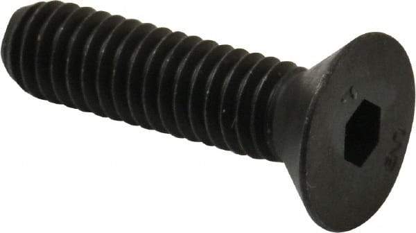 Unbrako - 5/16-18 UNC Hex Socket Drive, 82° Flat Screw - Alloy Steel, Black Oxide Finish, 1-1/4" OAL - Americas Industrial Supply