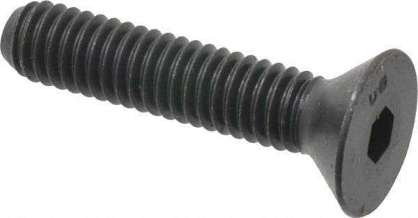 Unbrako - 5/16-18 UNC Hex Socket Drive, 82° Flat Screw - Alloy Steel, Black Oxide Finish, 1-1/2" OAL - Americas Industrial Supply
