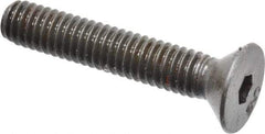 Unbrako - 5/16-18 UNC Hex Socket Drive, 82° Flat Screw - Alloy Steel, Black Oxide Finish, 1-3/4" OAL - Americas Industrial Supply