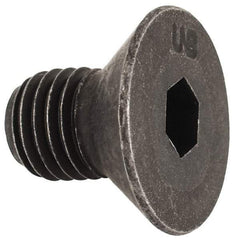 Unbrako - 5/16-24 UNF Hex Socket Drive, 82° Flat Screw - Alloy Steel, Black Oxide Finish, 1/2" OAL - Americas Industrial Supply