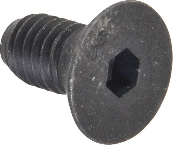 Unbrako - 3/8-16 UNC Hex Socket Drive, 82° Flat Screw - Alloy Steel, Black Oxide Finish, 3/4" OAL - Americas Industrial Supply