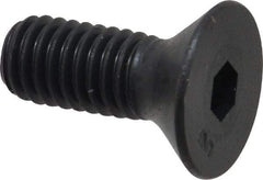 Unbrako - 3/8-16 UNC Hex Socket Drive, 82° Flat Screw - Alloy Steel, Black Oxide Finish, 1" OAL - Americas Industrial Supply