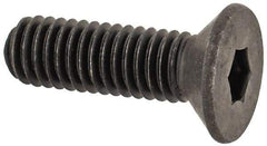 Unbrako - M3x0.50 Metric Coarse Hex Socket Drive, 90 to 92° Flat Screw - Grade 12.9 Alloy Steel, Black Oxide Finish, 10mm OAL - Americas Industrial Supply