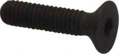 Unbrako - M3x0.50 Metric Coarse Hex Socket Drive, 90 to 92° Flat Screw - Grade 12.9 Alloy Steel, Black Oxide Finish, 12mm OAL - Americas Industrial Supply