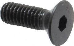 Unbrako - M4x0.70 Metric Coarse Hex Socket Drive, 90 to 92° Flat Screw - Grade 12.9 Alloy Steel, Black Oxide Finish, 12mm OAL - Americas Industrial Supply