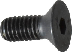 Unbrako - M5x0.80 Metric Coarse Hex Socket Drive, 90 to 92° Flat Screw - Grade 12.9 Alloy Steel, Black Oxide Finish, 12mm OAL - Americas Industrial Supply
