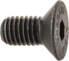 Unbrako - M8x1.25 Metric Coarse Hex Socket Drive, 90 to 92° Flat Screw - Grade 12.9 Alloy Steel, Black Oxide Finish, 16mm OAL - Americas Industrial Supply