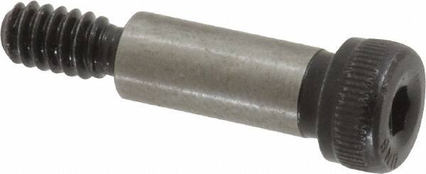 Unbrako - 1/4" Shoulder Diam x 5/8" Shoulder Length, #10-24 UNC, Hex Socket Shoulder Screw - 8 Alloy Steel, 0.357 to 3/8" Head Diam - Americas Industrial Supply